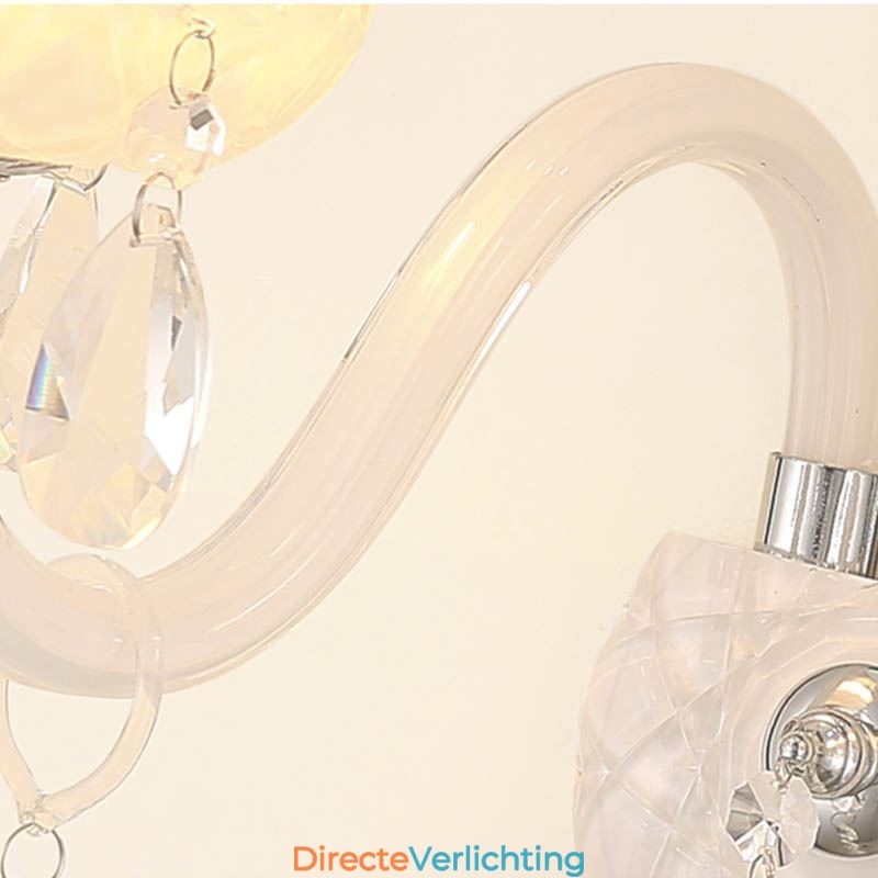 Klassieke Europese stijl kristallen wandlamp elegante wandlamp