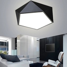 Gemonteerde moderne nachtlamp wit + warm witte kleur plafondverlichting