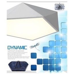 Gemonteerde moderne nachtlamp wit + warm witte kleur plafondverlichting