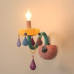 Europese Kristallen Wandlamp Macaron Kleurrijke Wandlamp