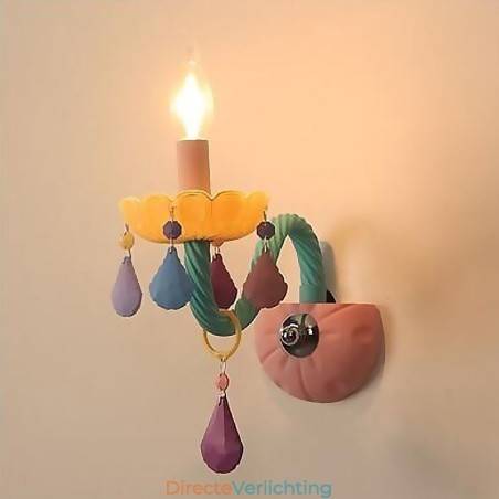 Europese Kristallen Wandlamp Macaron Kleurrijke Wandlamp Europese Kristallen Wandlamp Macaron Kleurrijke Wandlamp