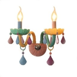 Europese Kristallen Wandlamp Macaron Kleurrijke Wandlamp