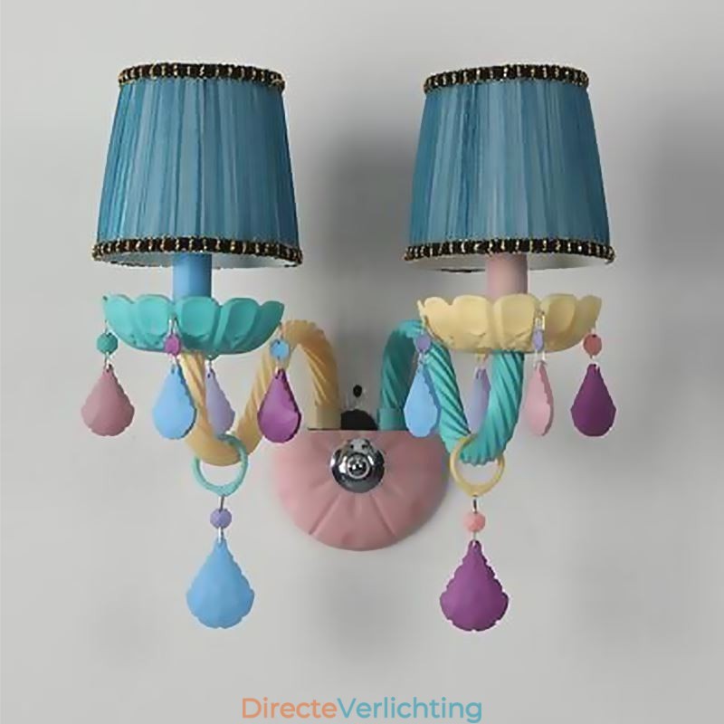 Europese Kristallen Wandlamp Macaron Kleurrijke Wandlamp