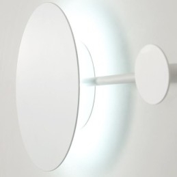 Moderne wandlamp, ronde wandlamp, zwarte haak, wandlamp, nachtkastjeverlichting