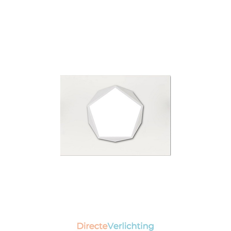 Gemonteerde moderne nachtlamp wit + warm witte kleur plafondverlichting