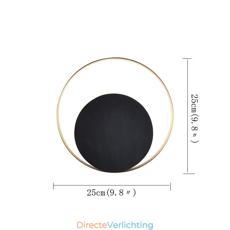 Moderne Stijl Wandlamp Zwarte Ronde Wandlamp Creatieve Lamp Nachtkastje Verlichting