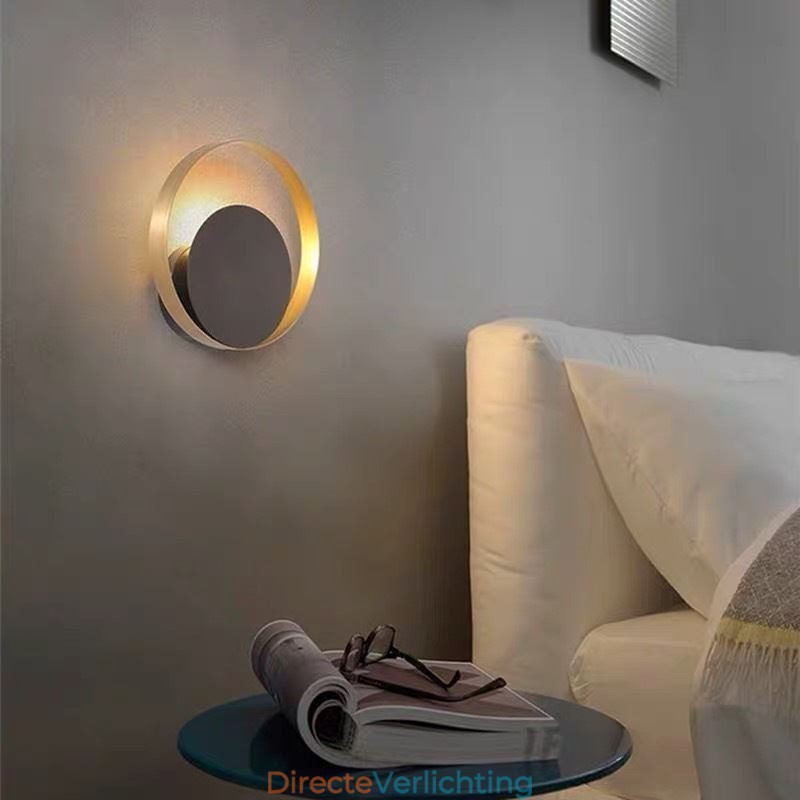 Moderne Stijl Wandlamp Zwarte Ronde Wandlamp Creatieve Lamp Nachtkastje Verlichting