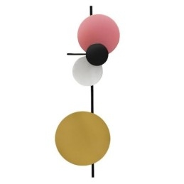 Moderne wandlamp, ronde wandlamp, kleurrijke verlichting voor thuis, verlichting naast het bed