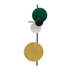Moderne wandlamp, ronde wandlamp, kleurrijke verlichting voor thuis, verlichting naast het bed