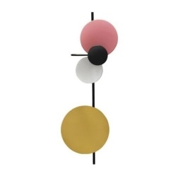 Moderne wandlamp, ronde wandlamp, kleurrijke verlichting voor thuis, verlichting naast het bed
