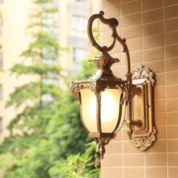 Europese Retro Buitenlamp Waterdicht Gebeeldhouwde Wandlamp Binnenplaats Gang