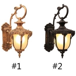 Europese Retro Buitenlamp Waterdicht Gebeeldhouwde Wandlamp Binnenplaats Gang