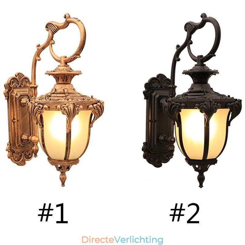 Europese Retro Buitenlamp Waterdicht Gebeeldhouwde Wandlamp Binnenplaats Gang