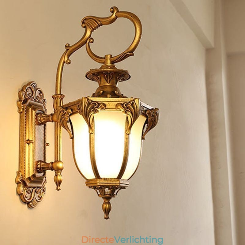 Europese Retro Buitenlamp Waterdicht Gebeeldhouwde Wandlamp Binnenplaats Gang