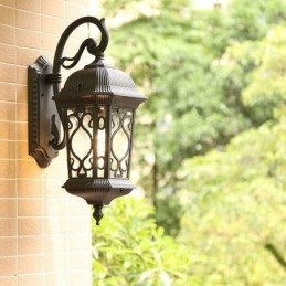 Europese Retro Buiten Wandlamp Waterdichte Gesneden Wandlamp