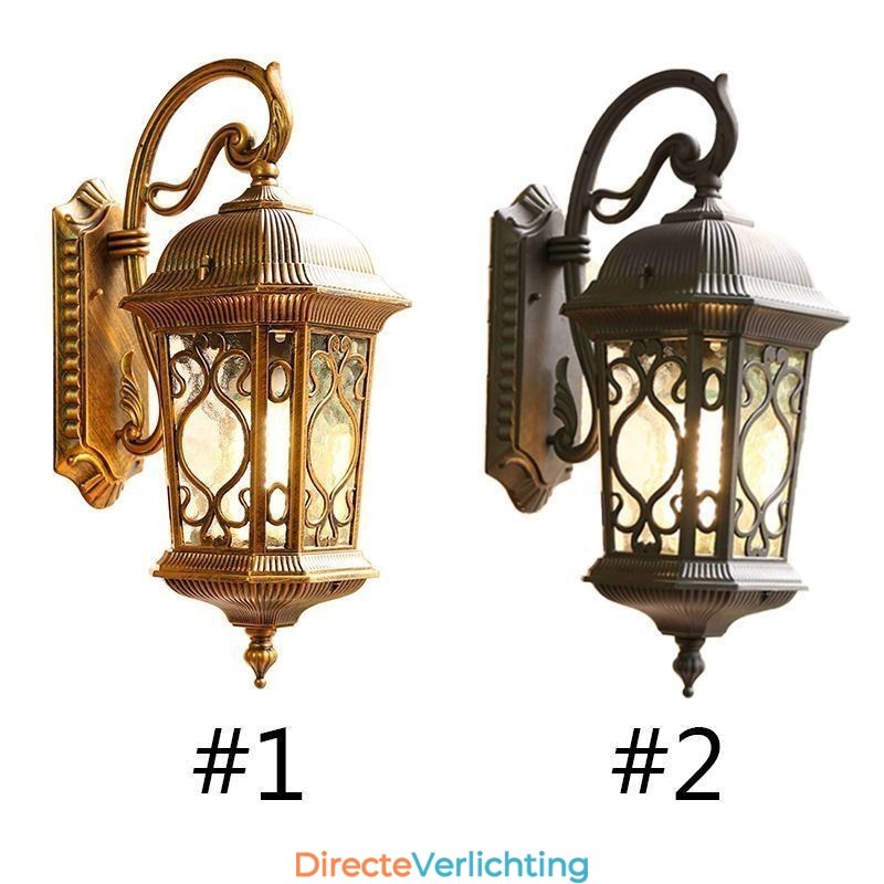 Europese Retro Buiten Wandlamp Waterdichte Gesneden Wandlamp