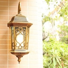 Europese Retro Buiten Wandlamp Waterdichte Gesneden Wandlamp