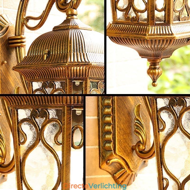 Europese Retro Buiten Wandlamp Waterdichte Gesneden Wandlamp