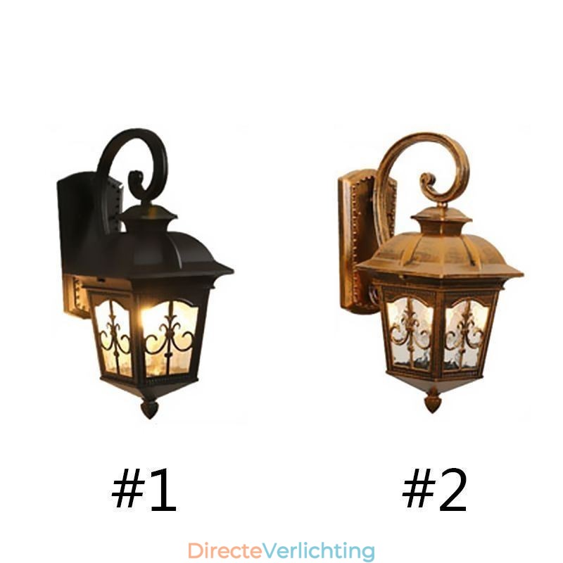 Europese Retro Buiten Wandlamp Waterdichte Pijlbloem Wandlamp