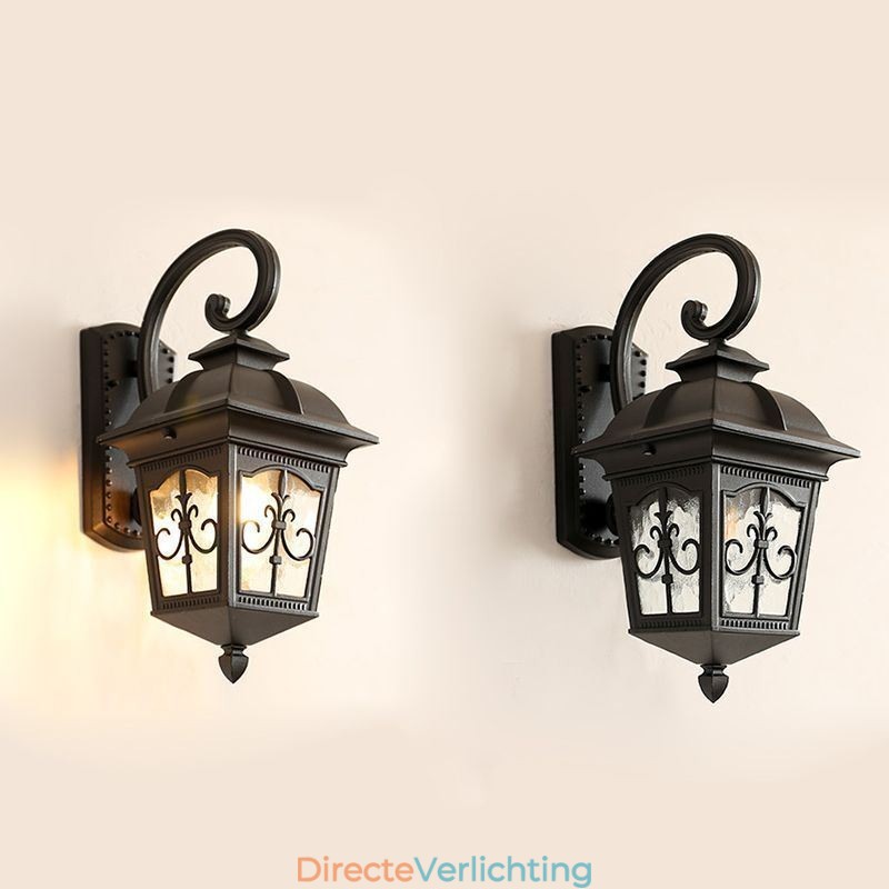 Europese Retro Buiten Wandlamp Waterdichte Pijlbloem Wandlamp