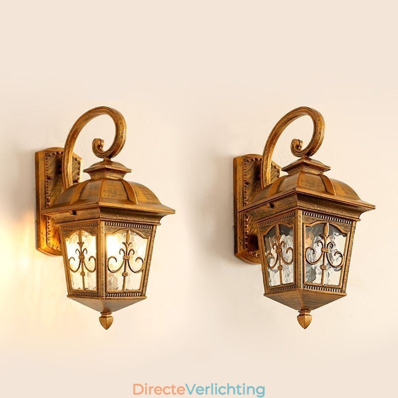 Europese Retro Buiten Wandlamp Waterdichte Pijlbloem Wandlamp