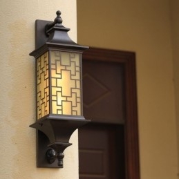 Chinese Buiten Wandlamp Waterdichte Raamrooster Wandlamp