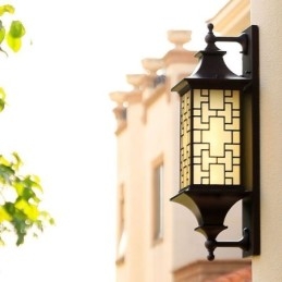 Chinese Buiten Wandlamp Waterdichte Raamrooster Wandlamp