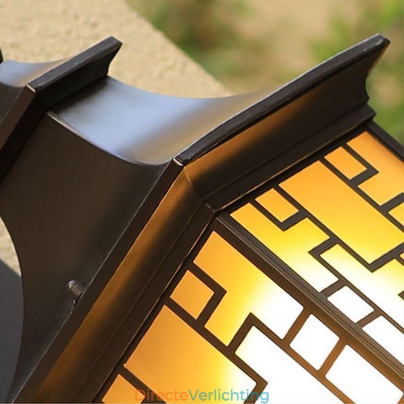 Chinese Buiten Wandlamp Waterdichte Raamrooster Wandlamp