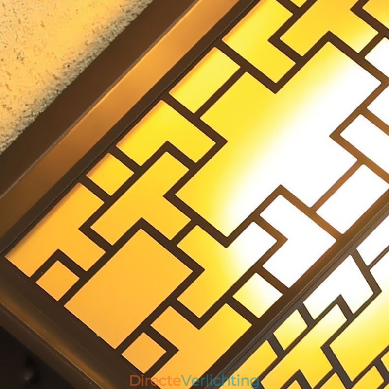 Chinese Buiten Wandlamp Waterdichte Raamrooster Wandlamp