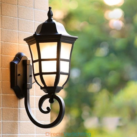 Europese wandlamp Retro buitenlamp Enkele kop waterdichte matglazen wandlamp Europese wandlamp Retro buitenlamp Enkele kop waterdichte matglazen wandlamp