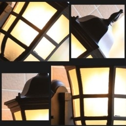 Europese wandlamp Retro buitenlamp Enkele kop waterdichte matglazen wandlamp