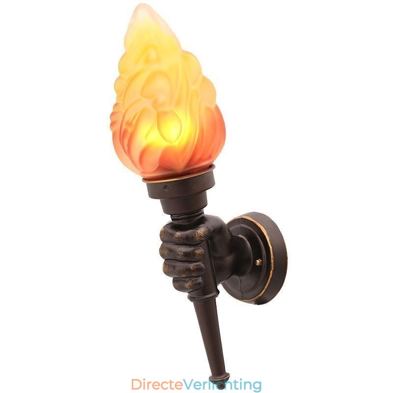 Europese Retro Buiten Wandlamp Waterdichte Fakkel Vorm Wandlamp