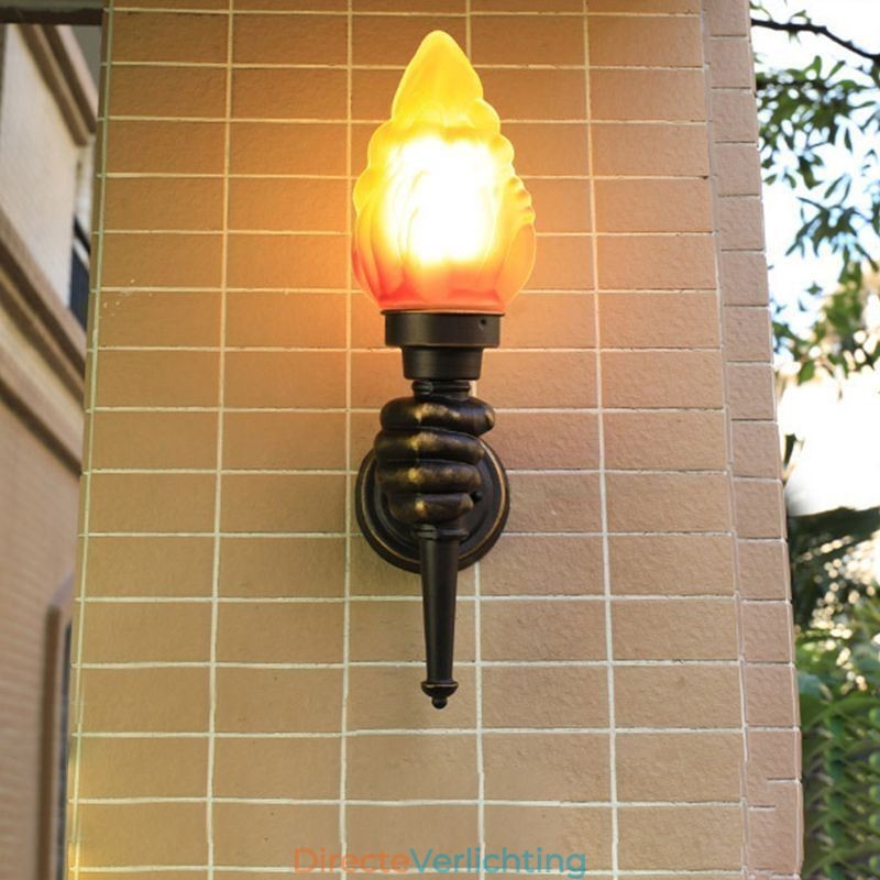 Europese Retro Buiten Wandlamp Waterdichte Fakkel Vorm Wandlamp