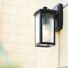 Moderne eenvoudige buitenlamp waterdichte vierkante kolom wandlamp binnenplaats gang