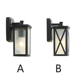 Moderne eenvoudige buitenlamp waterdichte vierkante kolom wandlamp binnenplaats gang