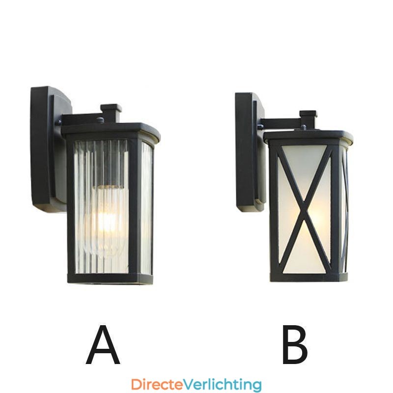 Moderne eenvoudige buitenlamp waterdichte vierkante kolom wandlamp binnenplaats gang