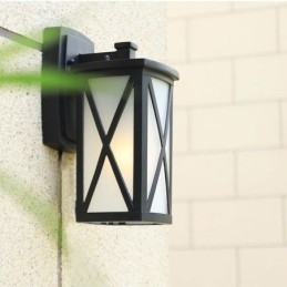 Moderne eenvoudige buitenlamp waterdichte vierkante kolom wandlamp binnenplaats gang