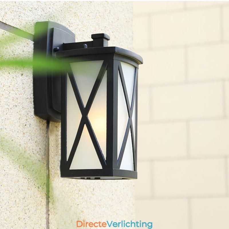 Moderne eenvoudige buitenlamp waterdichte vierkante kolom wandlamp binnenplaats gang