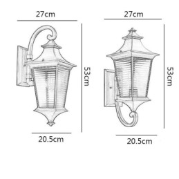 Moderne Buitenlamp Waterdichte Gazebo Wandlamp Binnenplaats Gang Tuin Balkon