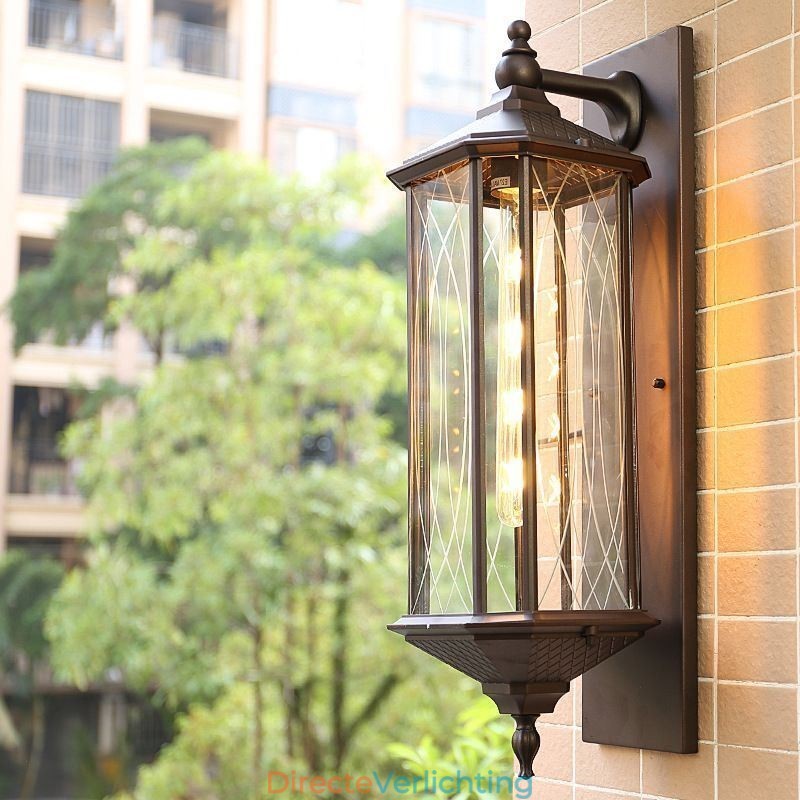 Chinese buitenwandlamp met enkele kop, waterdichte streamerwandlamp