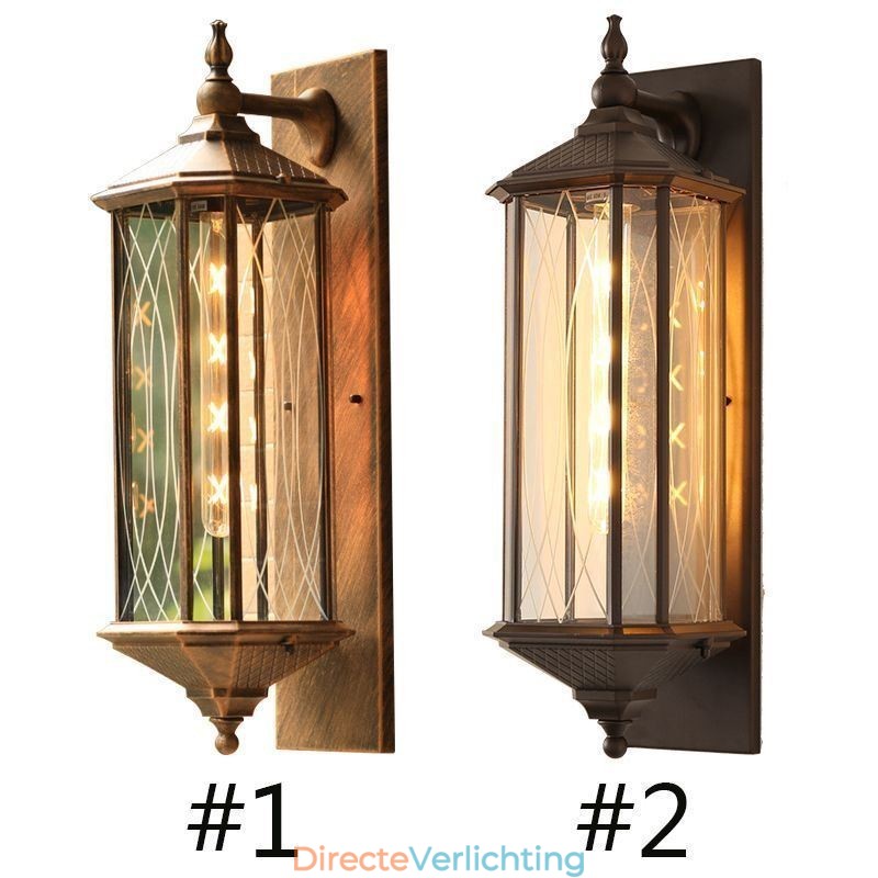 Chinese buitenwandlamp met enkele kop, waterdichte streamerwandlamp