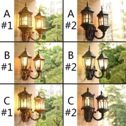 Europese Buiten Wandlamp Waterdichte Dubbele Kasteel Wandlamp