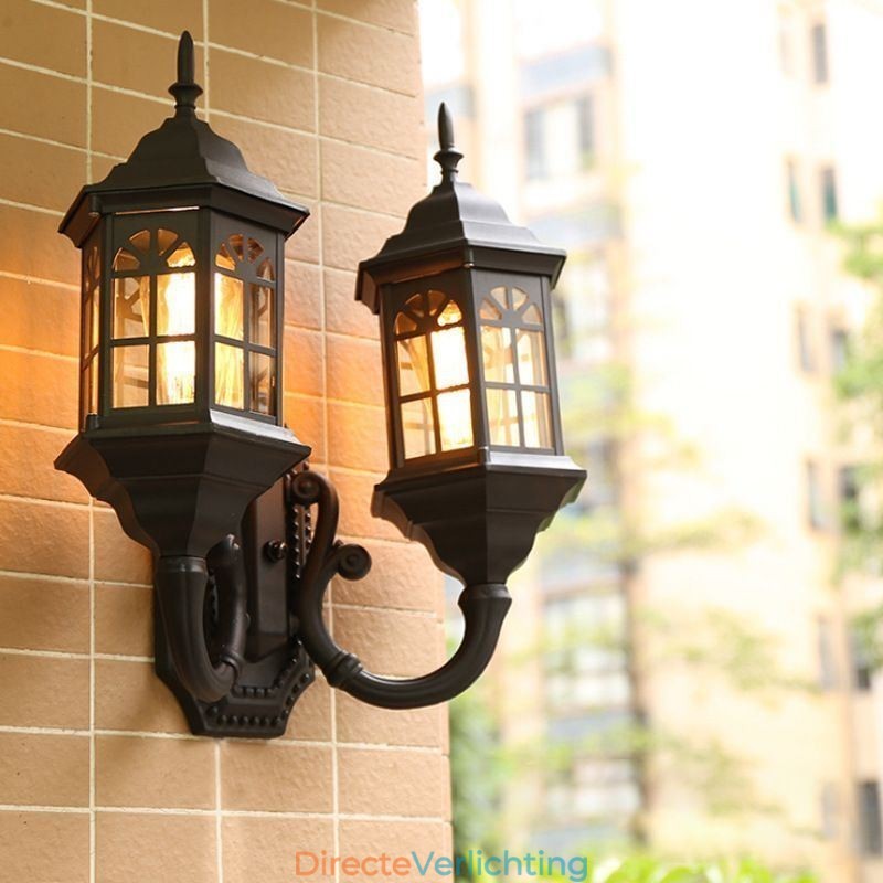 Europese Buiten Wandlamp Waterdichte Dubbele Kasteel Wandlamp