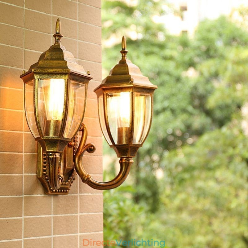 Europese Buiten Wandlamp Waterdichte Dubbele Kasteel Wandlamp
