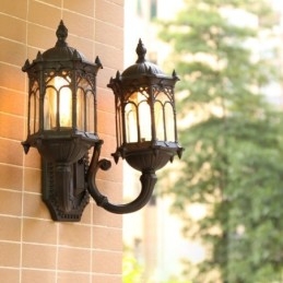 Europese Buiten Wandlamp Waterdichte Dubbele Kasteel Wandlamp