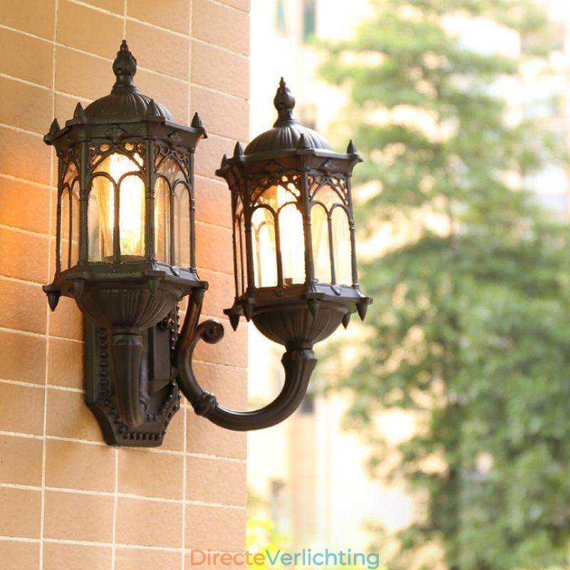 Europese Buiten Wandlamp Waterdichte Dubbele Kasteel Wandlamp