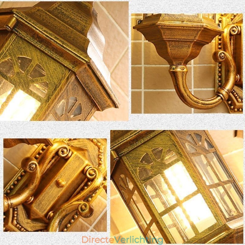 Europese Buiten Wandlamp Waterdichte Dubbele Kasteel Wandlamp