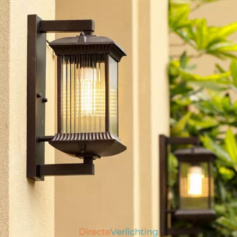 Chinese Buitenlamp Waterdichte Glazen Wandlamp Binnenplaats Gang Tuin Balkon