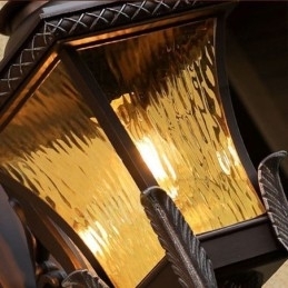 Chinese Buitenlamp Enkele Kop Waterdichte Glazen Wandlamp Binnenplaats Gang