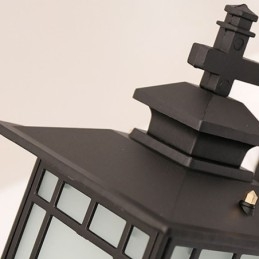 Chinese Stijl Buitenlamp Waterdicht Paviljoen Vorm Wandlamp Tuin Balkon